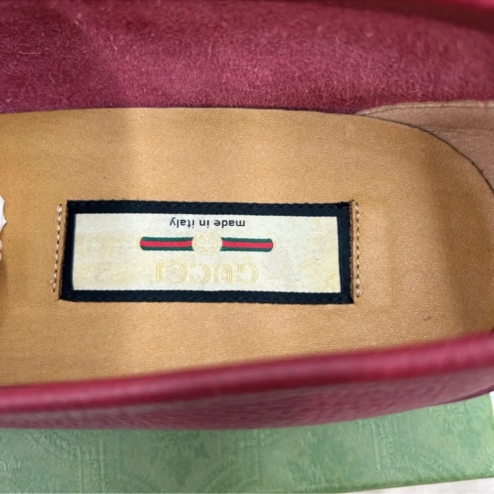 Men’s Gucci Horsebit, web striped loafer size 9 fits 10 US made in Italy